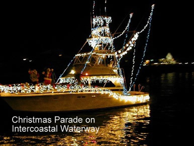 Christmas Parade on the waterway
